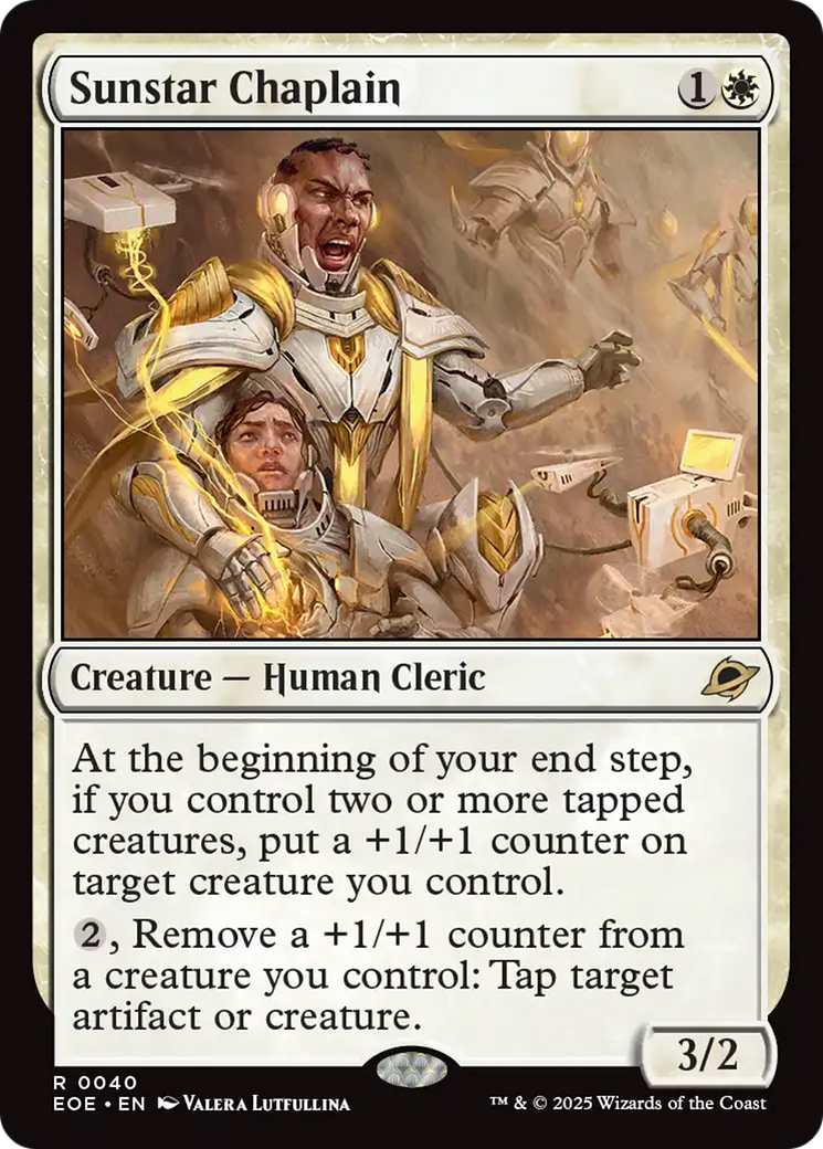 Magic: The Gathering - Sunstar Chaplain - Edge of Eternities