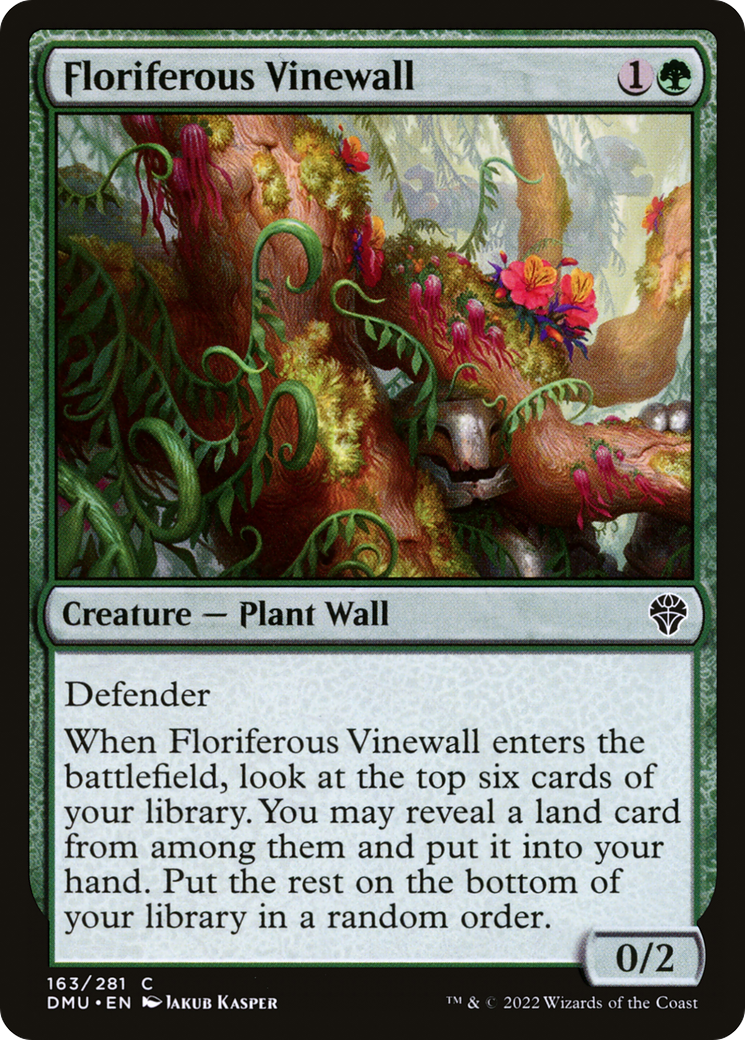 Magic: The Gathering - Floriferous Vinewall - Dominaria United