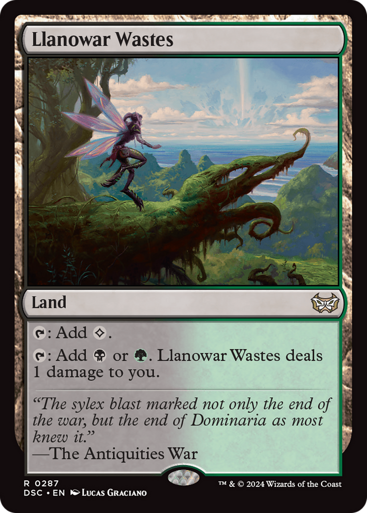 Magic: The Gathering - Llanowar Wastes - Duskmourn: House of Horror Commander