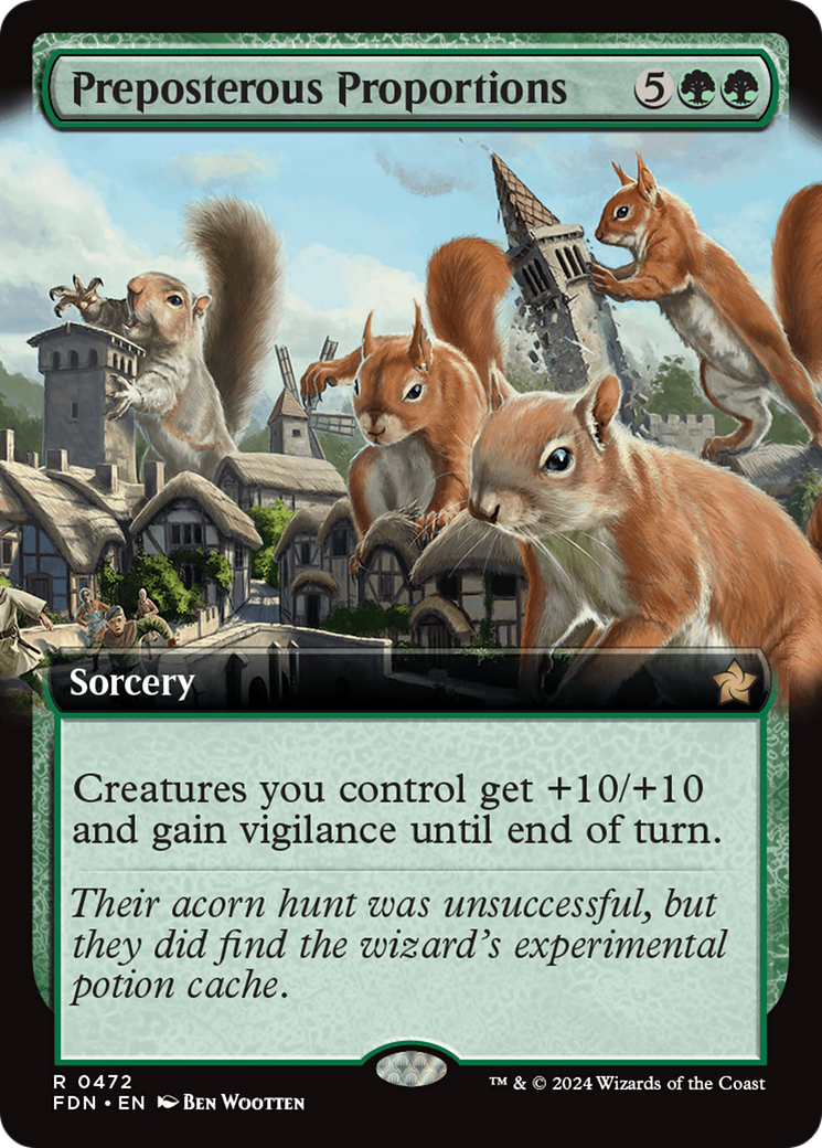 Magic: The Gathering - Preposterous Proportions Foil - Foundations