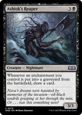 Magic: The Gathering - Ashiok's Reaper Foil - Wilds of Eldraine
