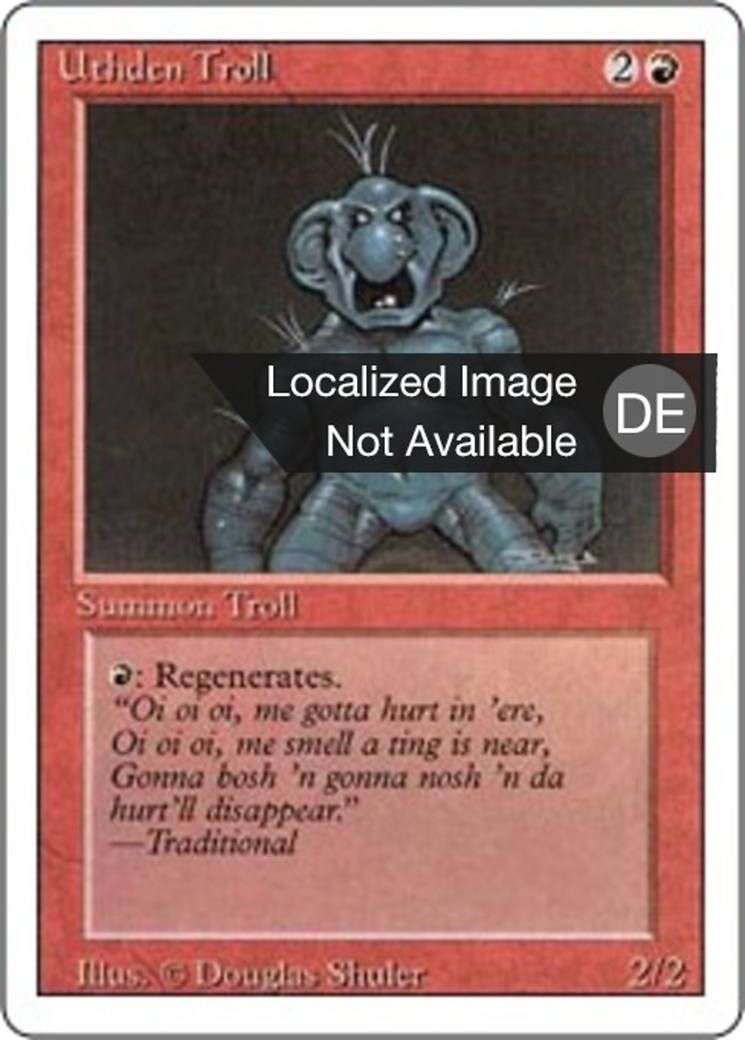 Magic: The Gathering - Uthden Troll - Revised Edition