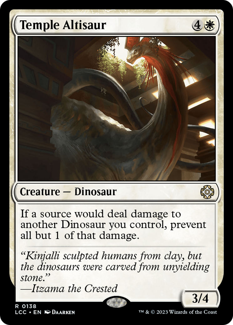 Magic: The Gathering - Temple Altisaur - The Lost Caverns of Ixalan Commander