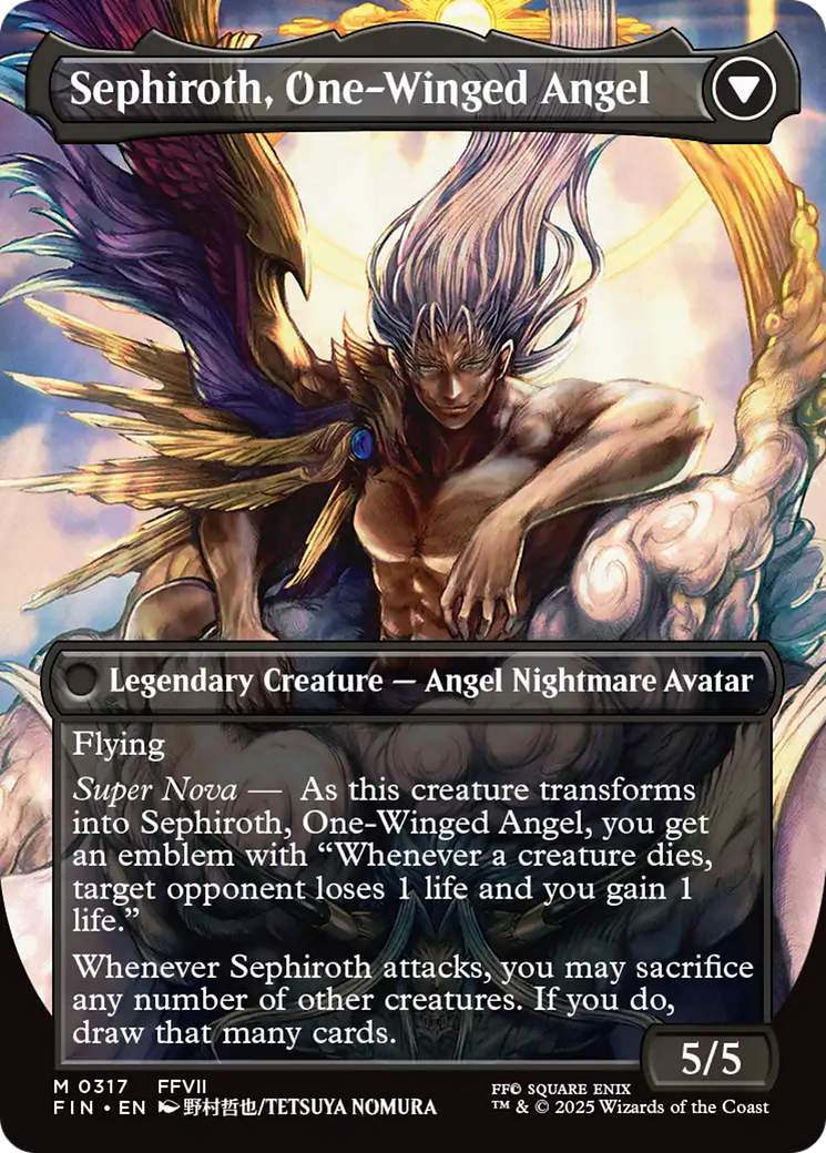 Magic: The Gathering - Sephiroth, Fabled SOLDIER // Sephiroth, One-Winged Angel Foil - Final Fantasy