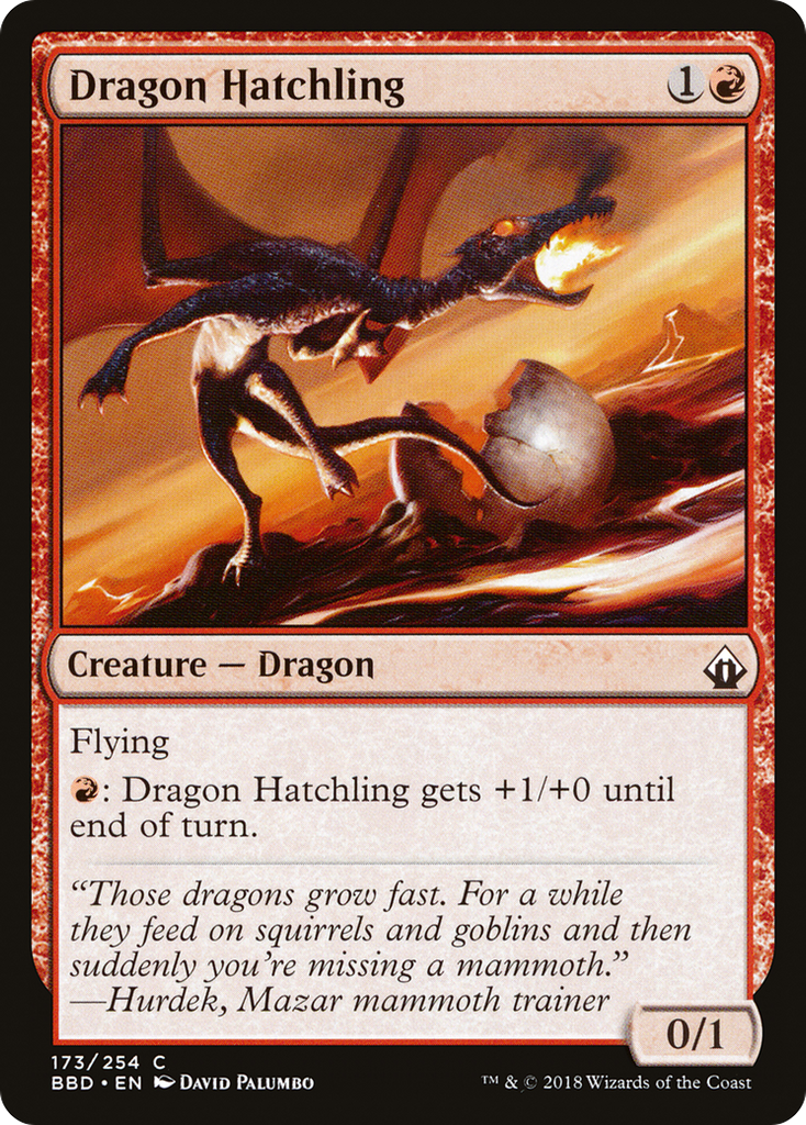 Magic: The Gathering - Dragon Hatchling Foil - Battlebond