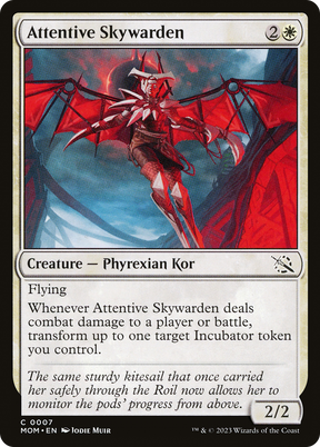 Magic: The Gathering - Attentive Skywarden Foil - March of the Machine