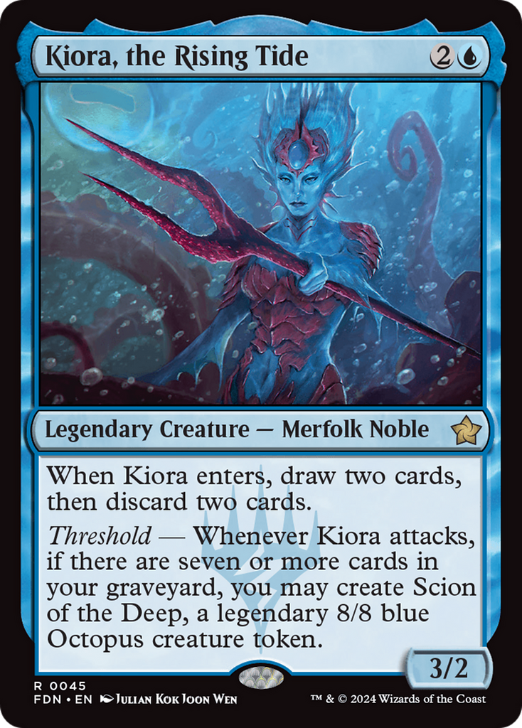 Magic: The Gathering - Kiora, the Rising Tide Foil - Foundations