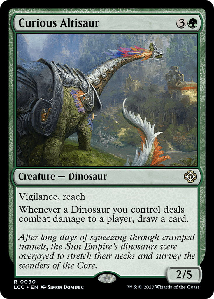 Magic: The Gathering - Curious Altisaur - The Lost Caverns of Ixalan Commander