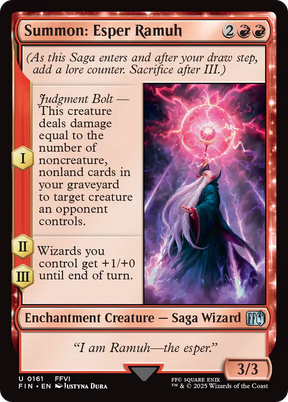 Magic: The Gathering - Summon: Esper Ramuh Foil - Final Fantasy