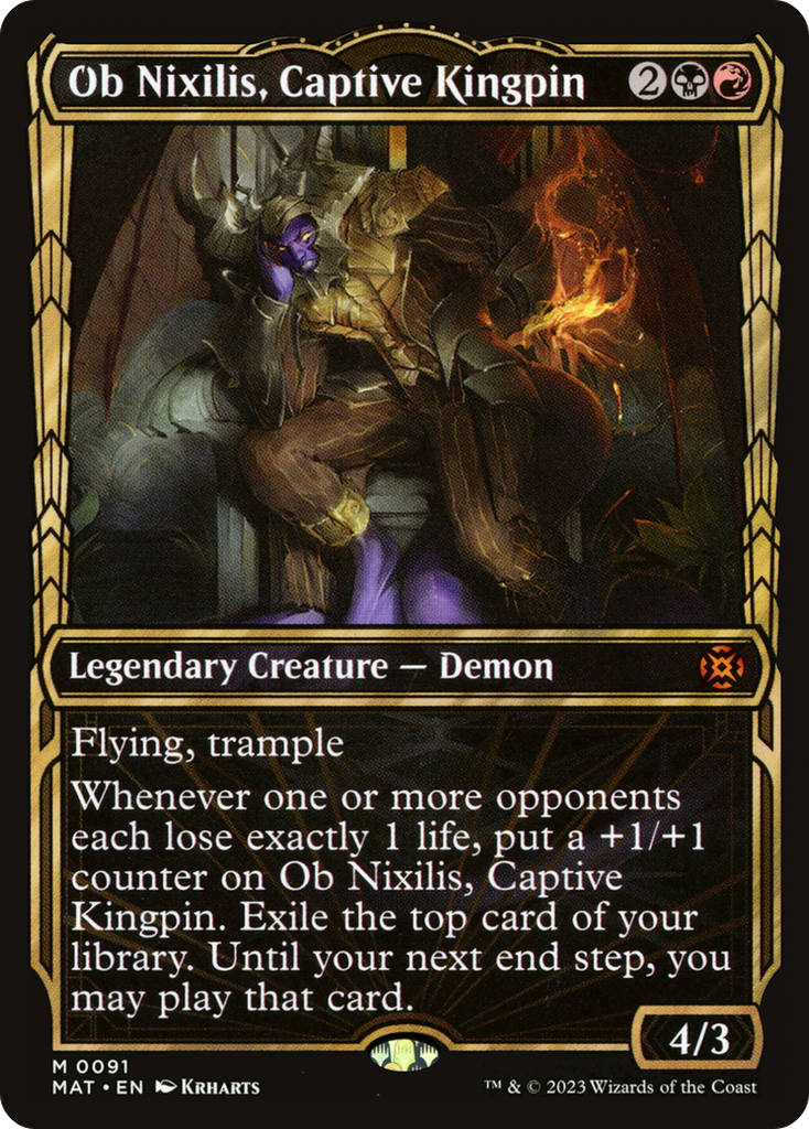 Magic: The Gathering - Ob Nixilis, Captive Kingpin Foil - March of the Machine: The Aftermath