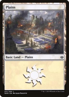 Magic: The Gathering - Plains #251 Foil - War of the Spark