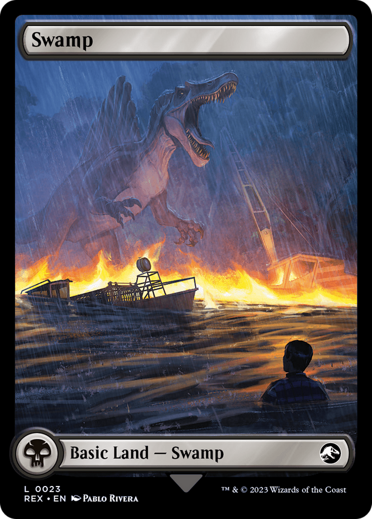 Magic: The Gathering - Swamp // Swamp Foil - Jurassic World Collection