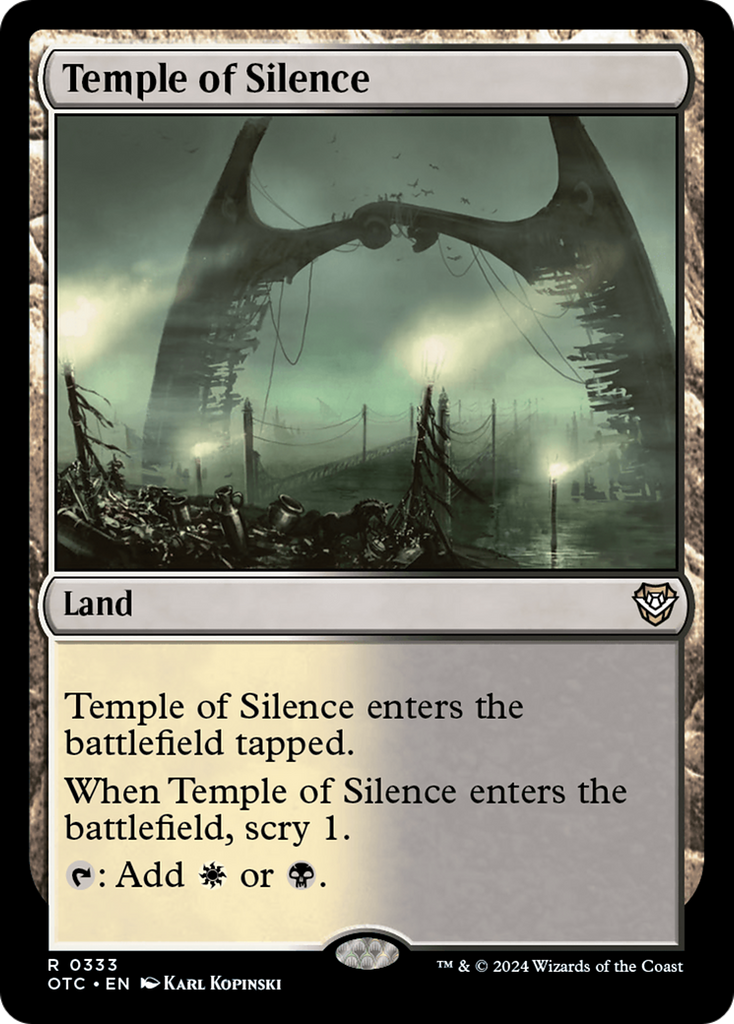 Magic: The Gathering - Temple of Silence - Outlaws of Thunder Junction Commander