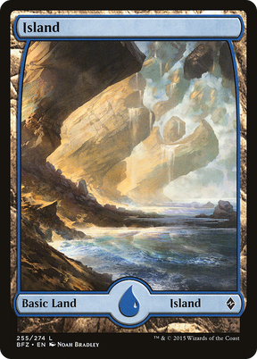 Magic: The Gathering - Island #255 Foil - Battle for Zendikar