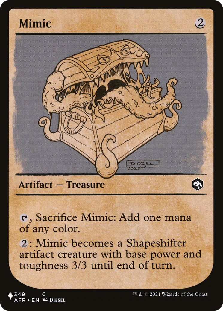 Magic: The Gathering - Mimic - The List