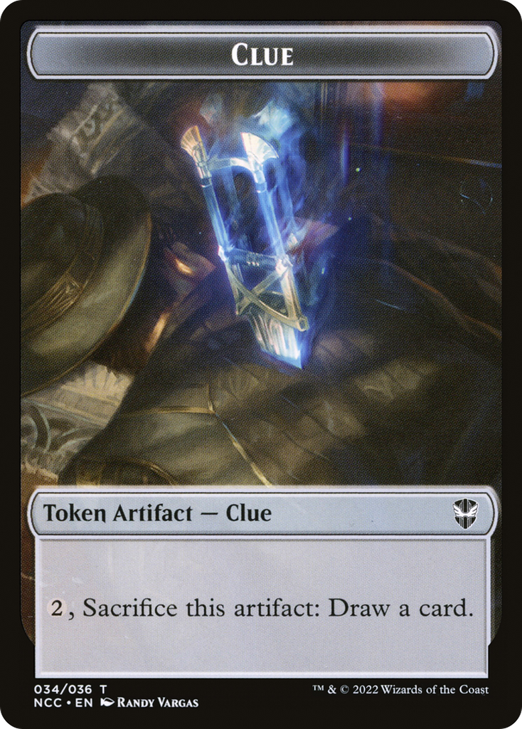 Magic: The Gathering - Clue Token - New Capenna Commander Tokens