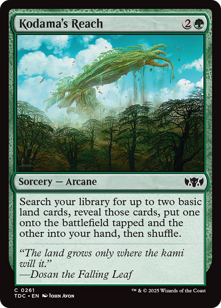 Magic: The Gathering - Kodama's Reach - Tarkir: Dragonstorm Commander