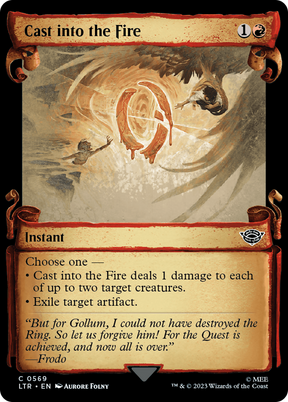Magic: The Gathering - Cast into the Fire Foil - The Lord of the Rings: Tales of Middle-earth