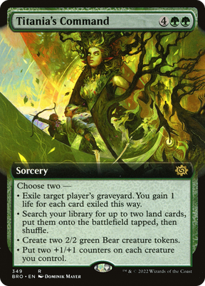 Magic: The Gathering - Titania's Command Foil - The Brothers' War