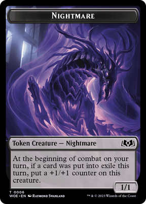 Magic: The Gathering - Nightmare Token - Wilds of Eldraine Tokens