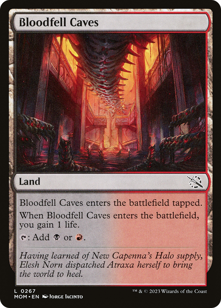 Magic: The Gathering - Bloodfell Caves Foil - March of the Machine