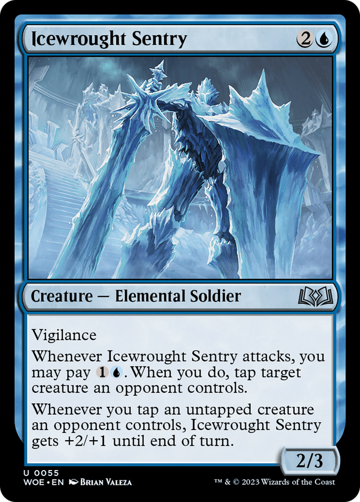 Magic: The Gathering - Icewrought Sentry - Wilds of Eldraine