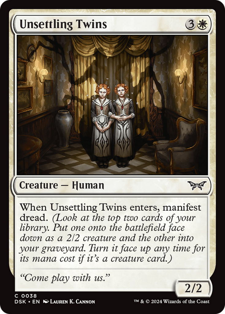 Magic: The Gathering - Unsettling Twins - Duskmourn: House of Horror