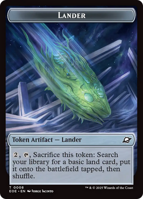 Magic: The Gathering - Lander Token - Edge of Eternities Tokens