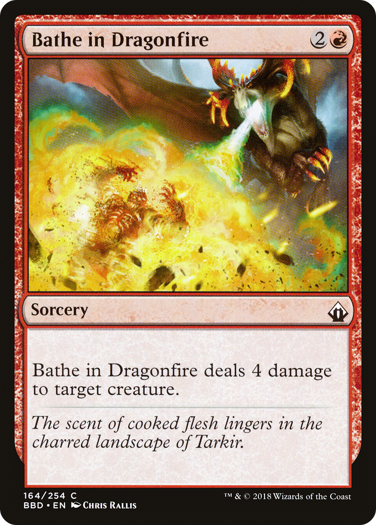 Magic: The Gathering - Bathe in Dragonfire Foil - Battlebond