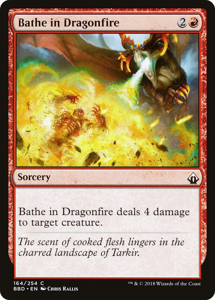 Magic: The Gathering - Bathe in Dragonfire Foil - Battlebond