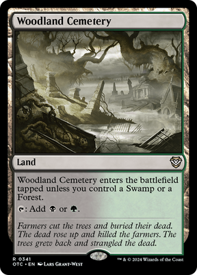 Magic: The Gathering - Woodland Cemetery - Outlaws of Thunder Junction Commander