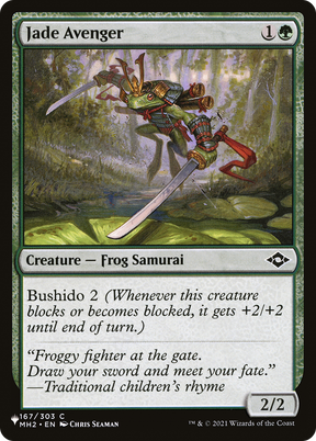 Magic: The Gathering - Jade Avenger - The List