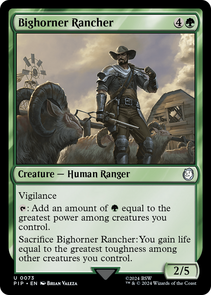 Magic: The Gathering - Bighorner Rancher - Fallout