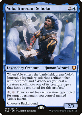 Magic: The Gathering - Volo, Itinerant Scholar - Commander Legends: Battle for Baldur's Gate