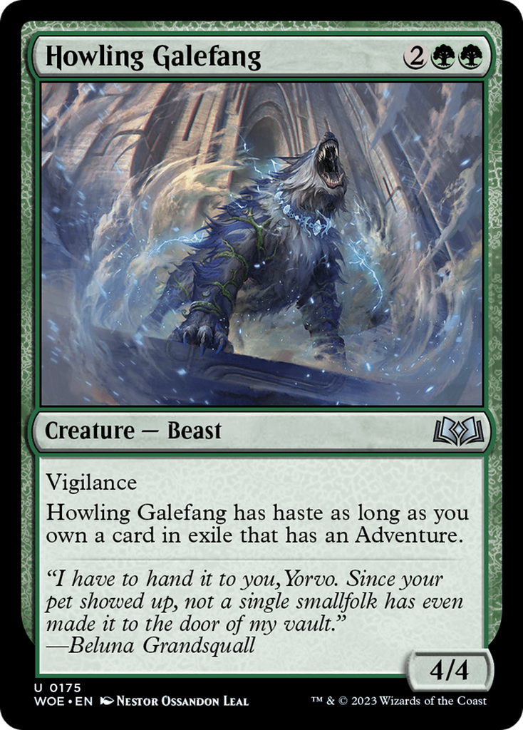 Magic: The Gathering - Howling Galefang - Wilds of Eldraine