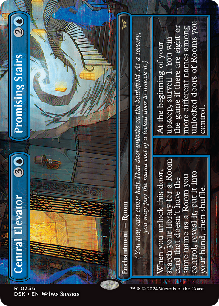 Magic: The Gathering - Central Elevator // Promising Stairs - Duskmourn: House of Horror