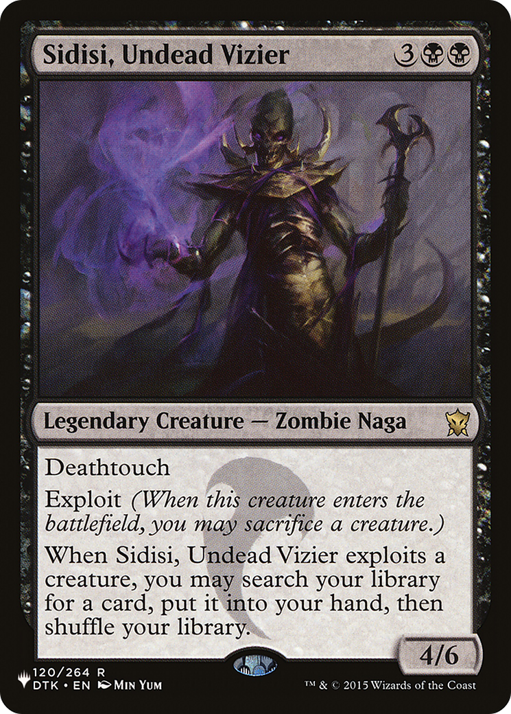 Magic: The Gathering - Sidisi, Undead Vizier - The List