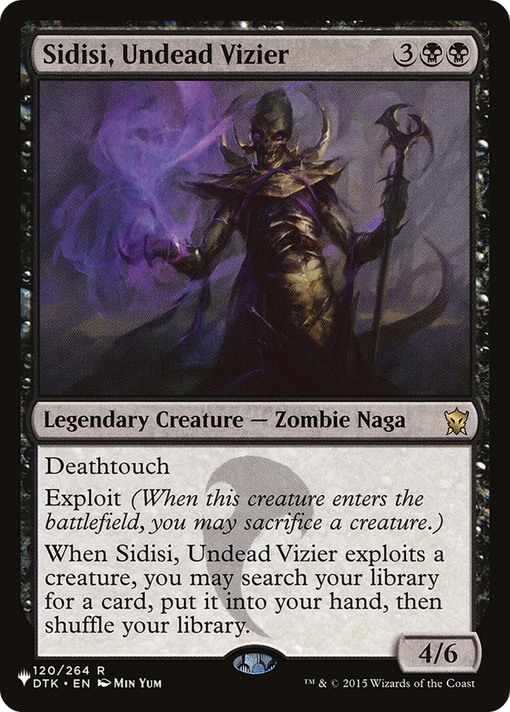 Magic: The Gathering - Sidisi, Undead Vizier - The List