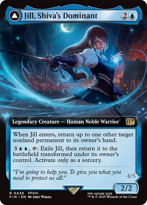 Magic: The Gathering - Jill, Shiva's Dominant // Shiva, Warden of Ice Foil - Final Fantasy