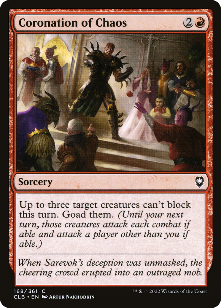Magic: The Gathering - Coronation of Chaos - Commander Legends: Battle for Baldur's Gate
