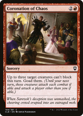 Magic: The Gathering - Coronation of Chaos - Commander Legends: Battle for Baldur's Gate