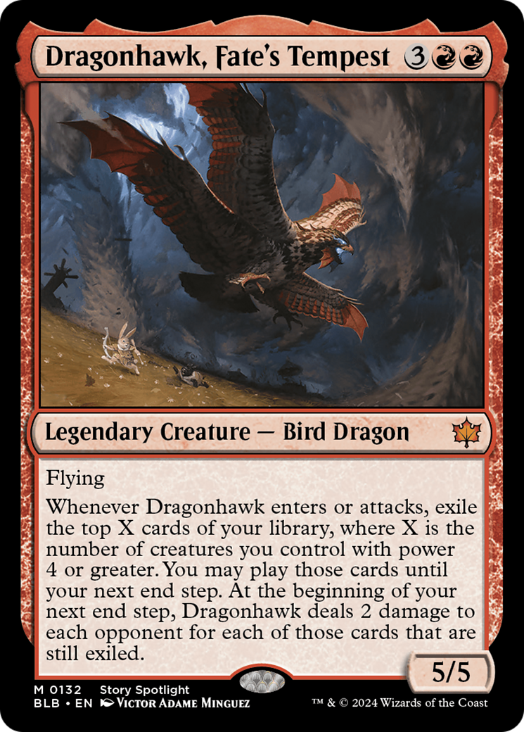 Magic: The Gathering - Dragonhawk, Fate's Tempest - Bloomburrow