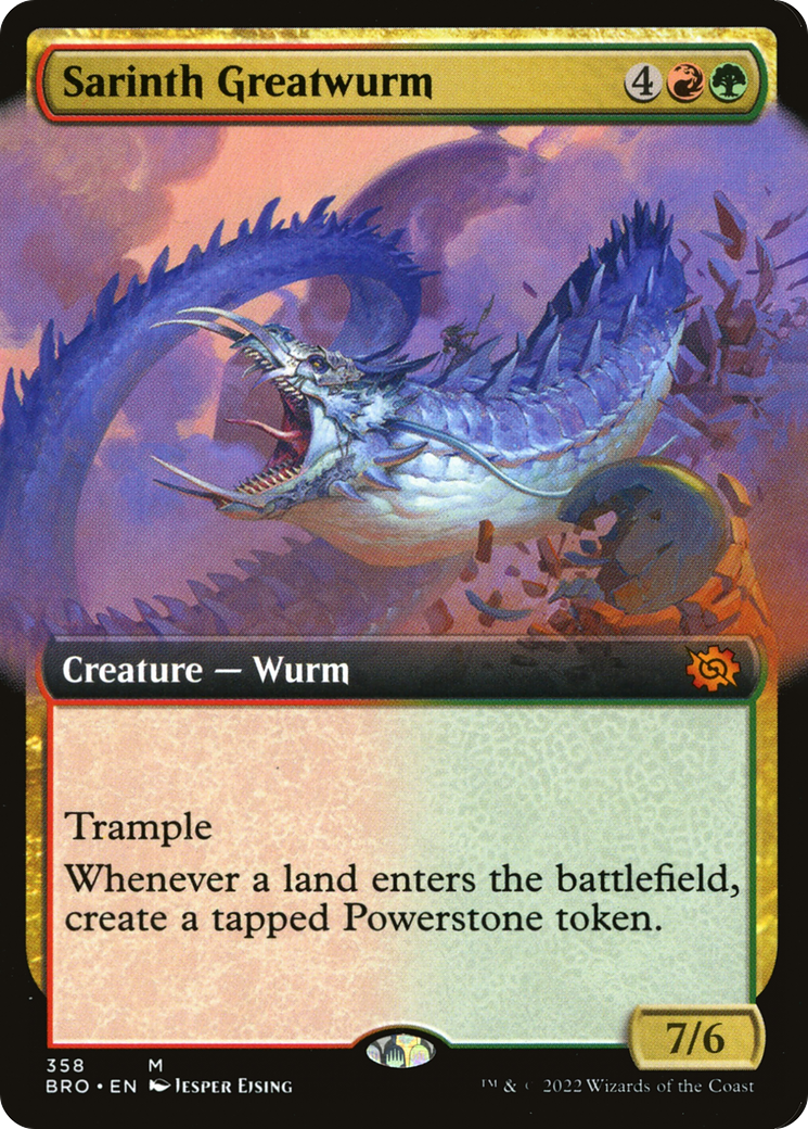 Magic: The Gathering - Sarinth Greatwurm Foil - The Brothers' War