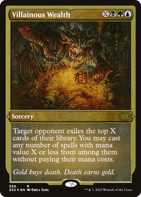 Magic: The Gathering - Villainous Wealth Foil - Double Masters 2022