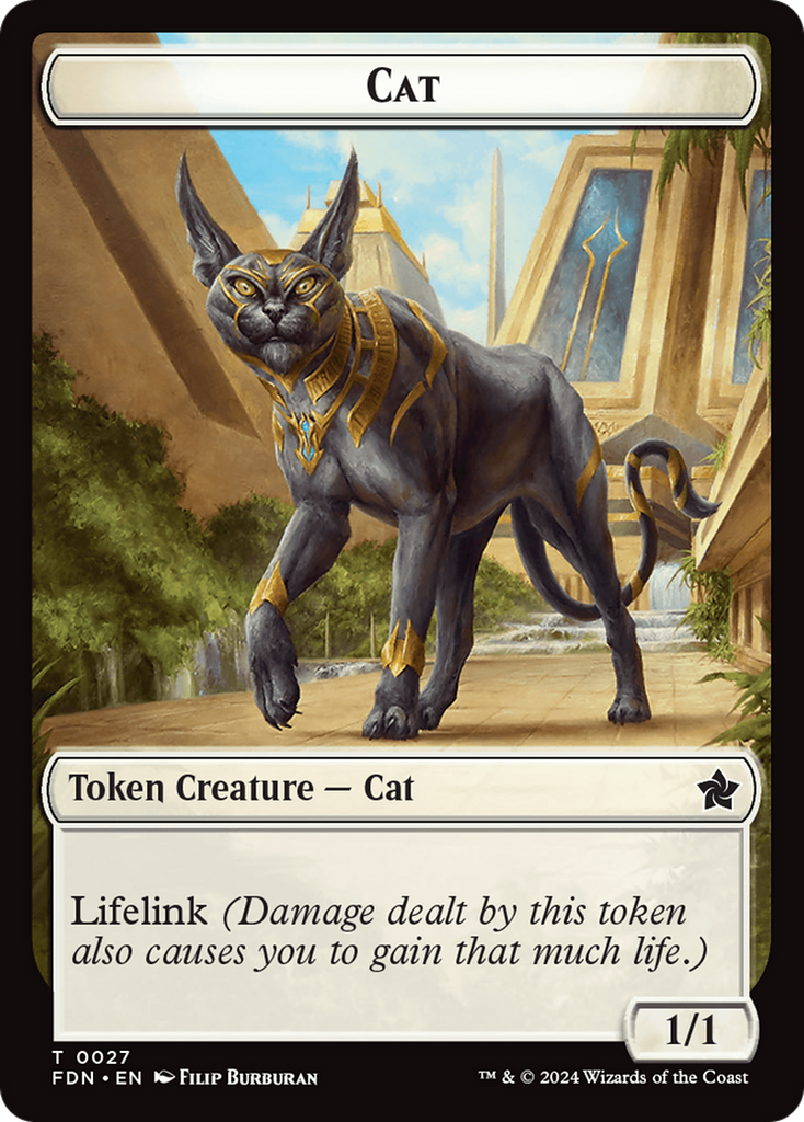 Magic: The Gathering - Cat Token - Foundations Tokens