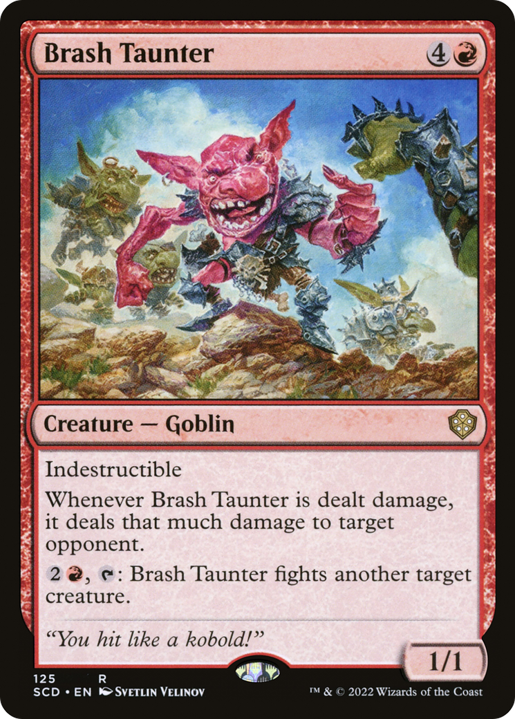 Magic: The Gathering - Brash Taunter - Starter Commander Decks