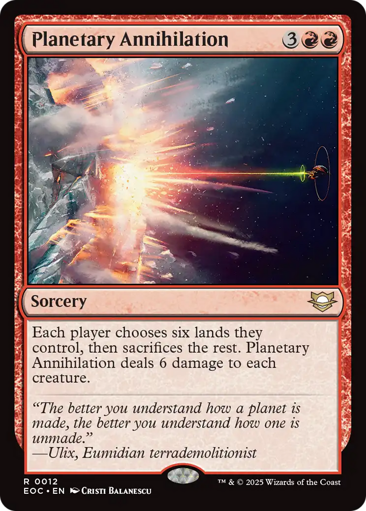 Magic: The Gathering - Planetary Annihilation - Edge of Eternities Commander