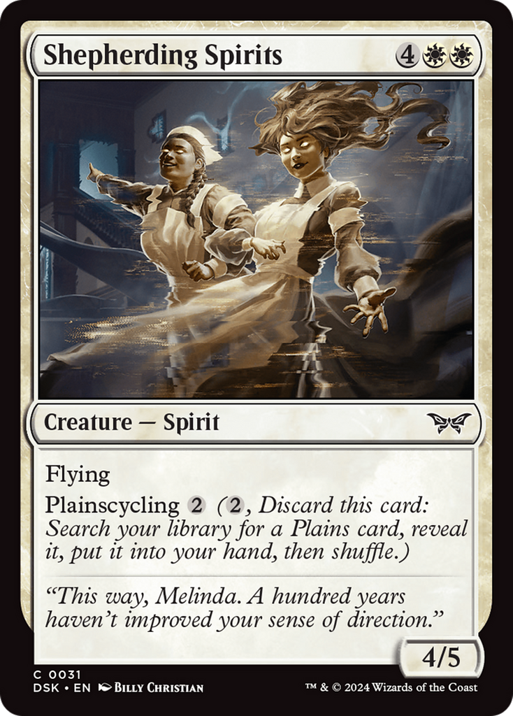 Magic: The Gathering - Shepherding Spirits Foil - Duskmourn: House of Horror