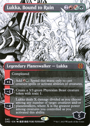 Magic: The Gathering - Lukka, Bound to Ruin Foil - Phyrexia: All Will Be One