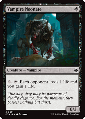 Magic: The Gathering - Vampire Neonate - Foundations